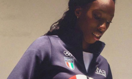 PAOLA EGONU CARRIES OLYMPICS FLAG FOR ITALY