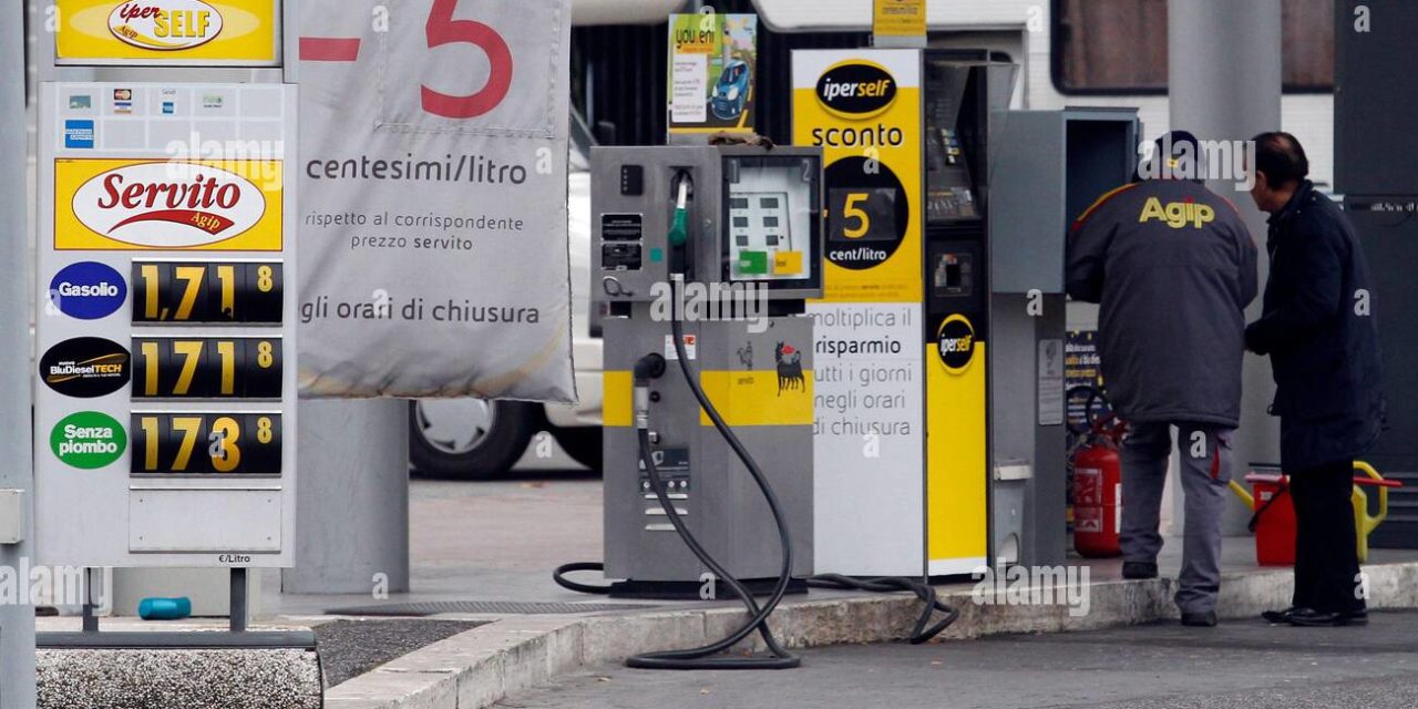 FUEL PRICE HITS A RECORD HIGH IN ITALY